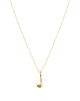 Adina Reyter Groovy Diamond Initial Mini Bead J on chain