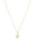 Adina Reyter Groovy Diamond Heart Mini Bead on signature chain