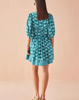 Omika Wren Print Mini Dress back