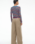 Staud Roscoe Stripe Top back
