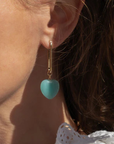 Thatch Gemma Amazonite Earring on ear