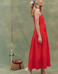 The Great the Day Break Dress Hot Red side