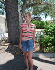 Essentiel Hantwerp Stripe Knit Polo full body