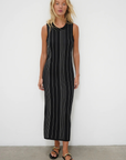 LNA Keily Stripe Tank Dress front