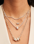 Adina Reyter 4mm 18inch Italian Link Necklace with other necklaces