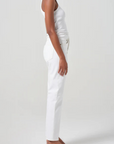 Agolde 90s Pinch Waist High Rise Straight in Marshmellow side