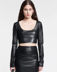 Nanushka Mylah Long Sleeve Top front