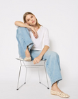 Berenice Aballerina Stud Flats on model