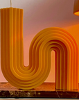Davie Ocho 70s Candle Beeswax Soy Orange in room