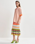 Essentiel Helove Stripe Knit Skirt side