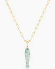 Thatch Fortuna Green Dot Charm on chain