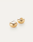 Jenny Bird Mini Tome Hoop Earrings laid down by itself
