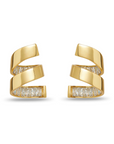 Lele Sadoughi Piroutte Spiral Earring side by side