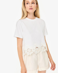Cami NYC Keanu Lace Scallop Top front