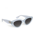 Krewe Irene Powder Blue Sunglasses side view by itself