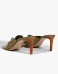 Schutz Lori Heel in Matcha back