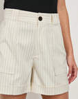 Rails Maryam Pinstripe Short close up