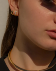 Thatch Astrid Hoop Earring on model