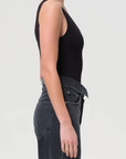 Agolde Tora Tank Bodysuit Black side