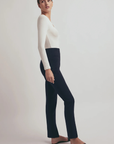 Favorite Daughter the Henley Ribbed Long Sleeve side