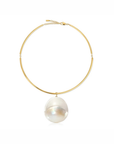 Ciao Bella Mother of Pearl Bar Choker Necklace by itself