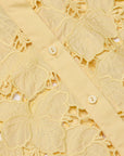 Seychelle Cropped Eyelet Blouse close up detail