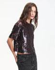 Logan Sequin Top front/side