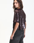 Logan Sequin Top side/back