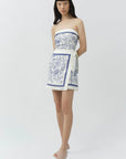 Darbie Linen Bustier Mini Dress front