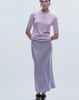 Talia Charmeuse Skirt full body front