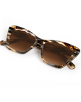 Krewe Brigitte Plume Sunglasses folded