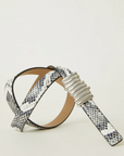 Vesna Mini Python Belt wound up