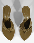 Schutz Lori Heel in Matcha from above