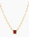 Thatch Delphin Red Bead Charm on basic chain