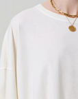 Citizens of Humanity Crop Cape Tee close up