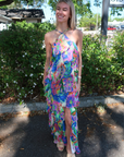 Amanda Uprichard Poise Halter Maxi Dress front