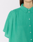 Berenice Cristifly Oversized Shirt shoulder