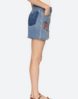 Sea Kara Beaded Denim Short side