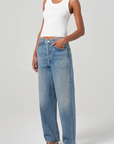 Agolde Shrunken Poppy Tank White full body