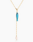 Thatch Fortuna Howlite Charm on lariat