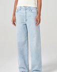 Agolde Low Slung Baggy Jean close up