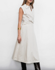 Greylin Lorena Stripe Midi Dress side