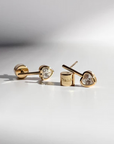 Thatch Noemi Heart Earrings laying down