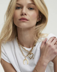 Adina Reyter 7mm 16" Italian Chain Necklace on model