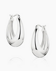 Thatch Lumi Hoop Earring Rhodium by itself