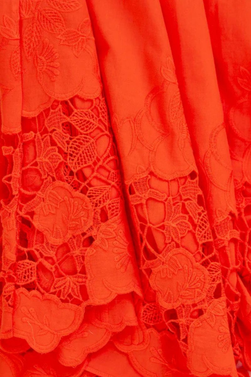 Hunter Bell Nathalie Embroidered Skirt close up