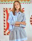 Hunter Bell Hudson Stripe Shirt front, arms crossed