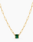 Thatch Delphin Green Bead Charm on basic chain