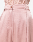 Cami NYC Fabian High Rise Pant in Begonia close up