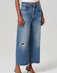 Citizens of Humanity Ayla Raw Hem Crop Jean front/side